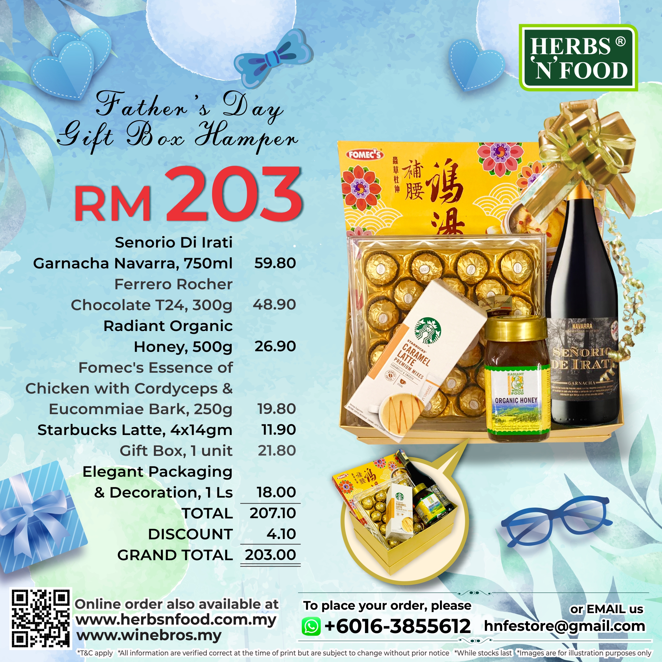 HNF FATHER'S DAY GIFT BOX HAMPER RM203